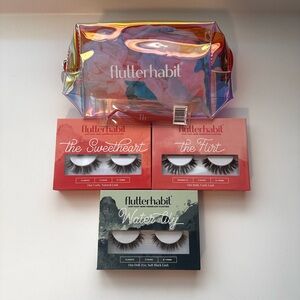 FlutterHabit Lash Extensions With Travel Bag and Lash Applicator